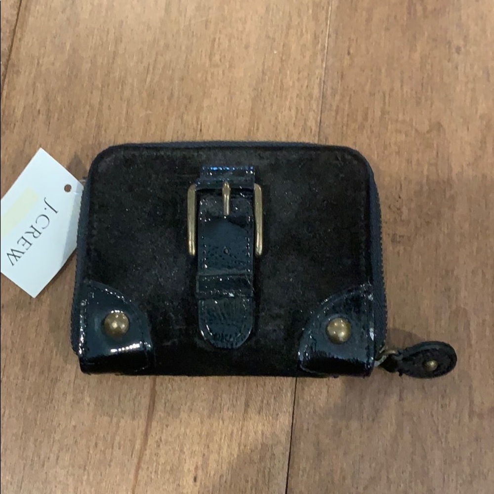J. Crew 100% leather and suede change purse